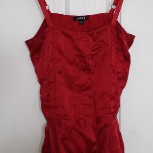 Red silk Jacob camisole (size XS)